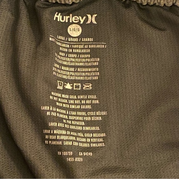 Hurley Men's Hawaiian Pineapples Lined Shorts Multicolor Size L Drawstring Swim - Picture 5 of 8